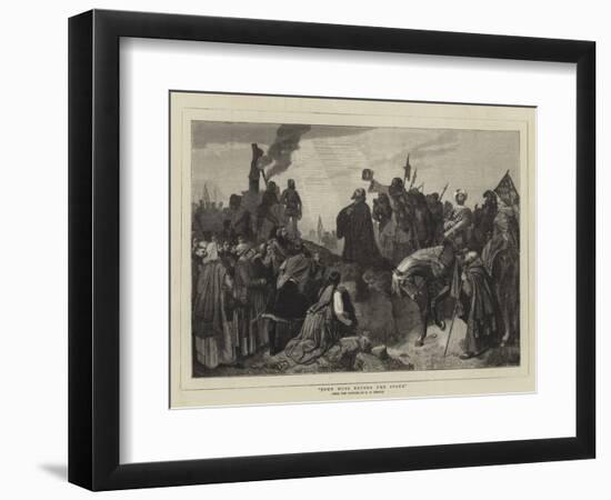 John Huss before the Stake-Carl Friedrich Lessing-Framed Giclee Print