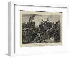 John Huss before the Stake-Carl Friedrich Lessing-Framed Giclee Print