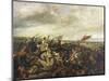 John II Good, Protected by Philip Bold, Is Defeated by Edward, Prince of Wales-Eugene Delacroix-Mounted Giclee Print