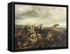 John II Good, Protected by Philip Bold, Is Defeated by Edward, Prince of Wales-Eugene Delacroix-Framed Stretched Canvas