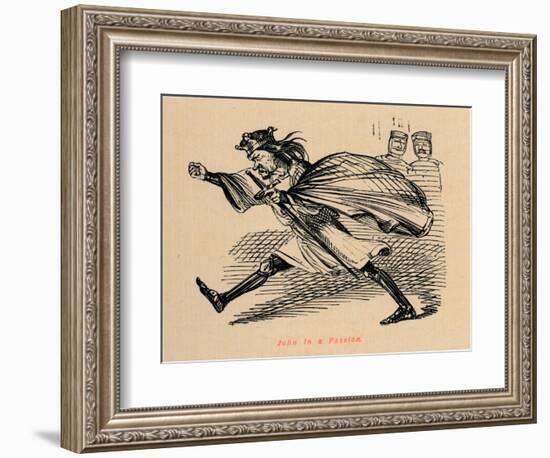 'John in a Passion', c1860, (c1860)-John Leech-Framed Giclee Print