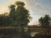 View of St. James's Park with Westminster Abbey Beyond-John Inigo Richards-Stretched Canvas