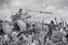 A Roman Battle with the Volscians-John James Chalon-Giclee Print