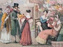 The Flower Market, Paris-John James Chalon-Giclee Print