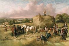 Haymaking-John James Wilson-Framed Giclee Print