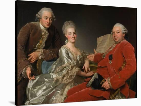 John Jennings, His Brother and Sister-In-Law, 1769-Alexander Roslin-Stretched Canvas