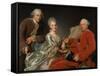 John Jennings, His Brother and Sister-In-Law, 1769-Alexander Roslin-Framed Stretched Canvas