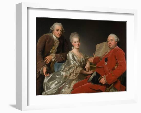 John Jennings, His Brother and Sister-In-Law, 1769-Alexander Roslin-Framed Giclee Print