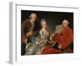 John Jennings, His Brother and Sister-In-Law, 1769-Alexander Roslin-Framed Giclee Print