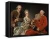 John Jennings, His Brother and Sister-In-Law, 1769-Alexander Roslin-Framed Stretched Canvas