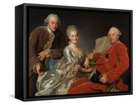 John Jennings, His Brother and Sister-In-Law, 1769-Alexander Roslin-Framed Stretched Canvas