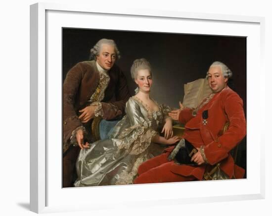 John Jennings, His Brother and Sister-In-Law, 1769-Alexander Roslin-Framed Giclee Print