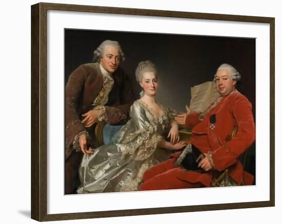 John Jennings, His Brother and Sister-In-Law, 1769-Alexander Roslin-Framed Giclee Print