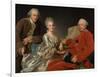 John Jennings, His Brother and Sister-In-Law, 1769-Alexander Roslin-Framed Giclee Print