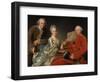 John Jennings, His Brother and Sister-In-Law, 1769-Alexander Roslin-Framed Giclee Print