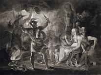 Macbeth, the Three Witches and Hecate in Act IV, Scene I of "Macbeth" by Shakespeare Published 1805-John & Josiah Boydell-Giclee Print