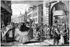 The Sailor's Adventure to the Streights of Merryland Or, an Evening View on Ludgate Hill, 1749-John June-Giclee Print