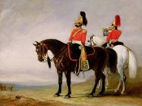 Colonel James Charles Chatterton (1792-1874) the 4th Royal Irish Dragoon Guards, on His Charger…-John Junior Ferneley-Stretched Canvas