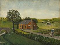The Farm (Oil on Canvas)-John Kane-Giclee Print