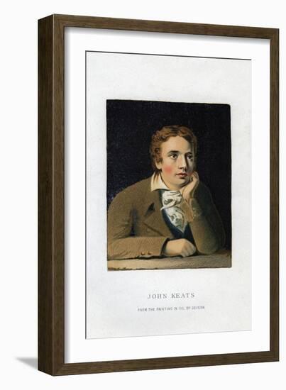 John Keats, English Poet, 19th Century-Joseph Severn-Framed Giclee Print