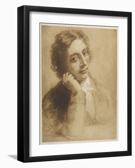 John Keats English Poet-J. Severn-Framed Art Print