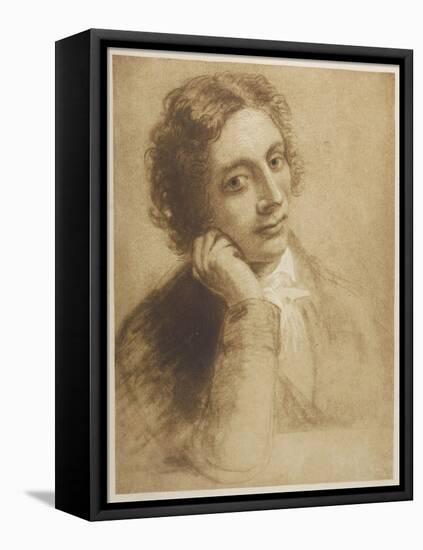 John Keats English Poet-J. Severn-Framed Stretched Canvas