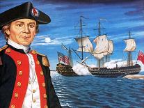 John Paul Jones, with His Ship Flying the Flag of the Rebellious Colonists of North America-John Keay-Giclee Print