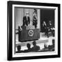 John Kennedy's First Press Conference as President-null-Framed Photo