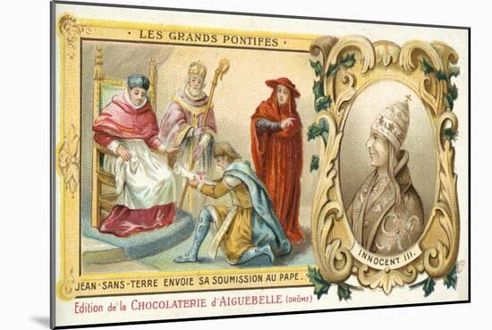 John, King of England, Sends His Submission to Pope Innocent Iii, 1213-null-Mounted Giclee Print