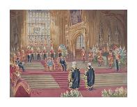 The Laying In State of Her Majesty the Queen Mother-John King-Framed Premium Giclee Print