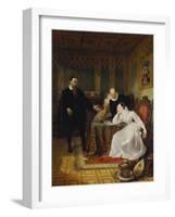 John Knox Admonishing Mary Queen of Scots, 1829-Sir William Allan-Framed Giclee Print