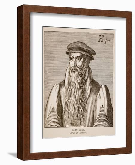 John Knox, from 'Effigies' by Jacobus Verheiden, 1602-Hendrik I Hondius-Framed Giclee Print