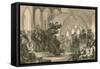 John Knox Preaching at St. Andrews-null-Framed Stretched Canvas