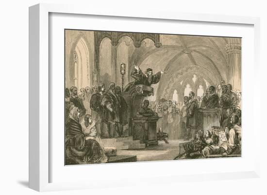 John Knox Preaching at St. Andrews-null-Framed Giclee Print