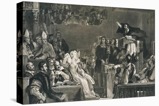 'John Knox Preaching before the Lords of the Congregation, 10 June 1559', c1827, (1912)-David Wilkie-Stretched Canvas