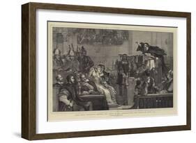 John Knox Preaching before the Lords of the Congregation, the Tenth of June, 1559-Sir David Wilkie-Framed Giclee Print