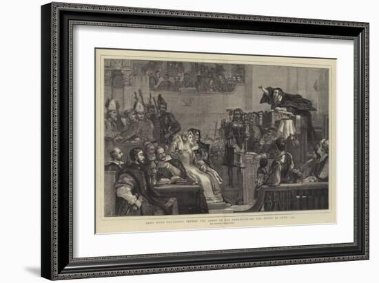 John Knox Preaching before the Lords of the Congregation, the Tenth of June, 1559-Sir David Wilkie-Framed Giclee Print