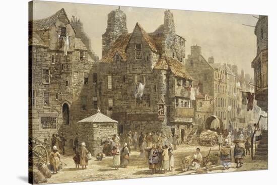 John Knox's House, Edinburgh-Louise J. Rayner-Stretched Canvas