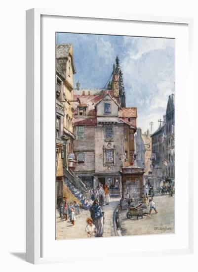 John Knox's House, High Street-John Fulleylove-Framed Giclee Print