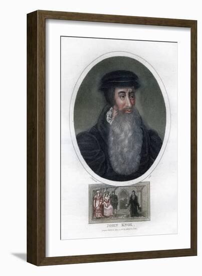 John Knox, Scottish Religious Reformer, 1812-J Chapman-Framed Giclee Print