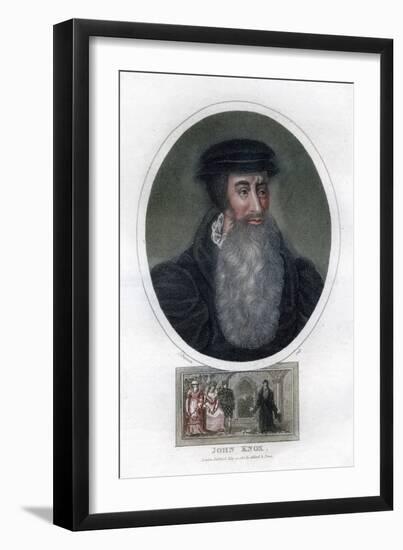 John Knox, Scottish Religious Reformer, 1812-J Chapman-Framed Giclee Print