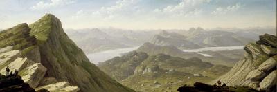 View of the Clyde from Faifley and Duntocher, Looking South West Towards Dunbarton Rock-John Knox-Giclee Print