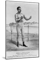 John L Sullivan (1858-1918)-Currier & Ives-Mounted Giclee Print