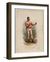 John L. Sullivan, Champion Pugilist of the World, C. 1883 (Chromolithograph)-Edward Windsor Kemble-Framed Giclee Print
