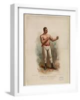 John L. Sullivan, Champion Pugilist of the World, C. 1883 (Chromolithograph)-Edward Windsor Kemble-Framed Giclee Print