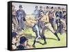 John L. Sullivan V. Charlie Mitchell on 10th March, 1888 at Chantilly, France-null-Framed Stretched Canvas
