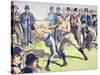 John L. Sullivan V. Charlie Mitchell on 10th March, 1888 at Chantilly, France-null-Stretched Canvas