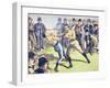 John L. Sullivan V. Charlie Mitchell on 10th March, 1888 at Chantilly, France-null-Framed Giclee Print