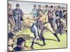 John L. Sullivan V. Charlie Mitchell on 10th March, 1888 at Chantilly, France-null-Mounted Giclee Print