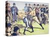 John L. Sullivan V. Charlie Mitchell on 10th March, 1888 at Chantilly, France-null-Stretched Canvas